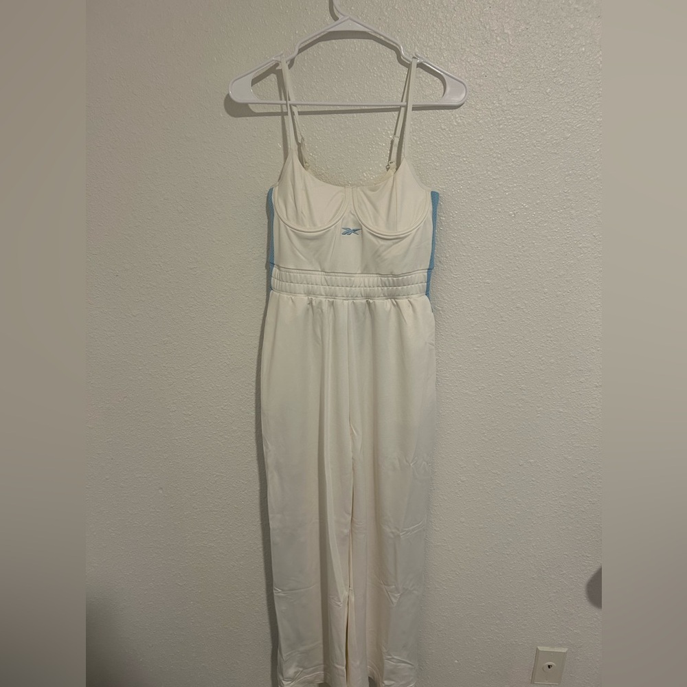 jumpsuits for women White and blue Reebok jumpsuit #jumpsuit Size S
